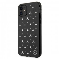 Mercedes MEHCN61ESPBK iPhone 11 6,1" / Xr czarny/black hardcase Silver Stars Pattern | mobilo.lv