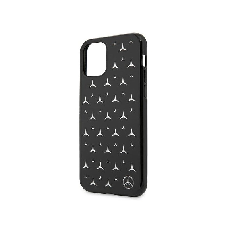 Mercedes MEHCN61ESPBK iPhone 11 6,1" / Xr czarny/black hardcase Silver Stars Pattern|mobilo.lv