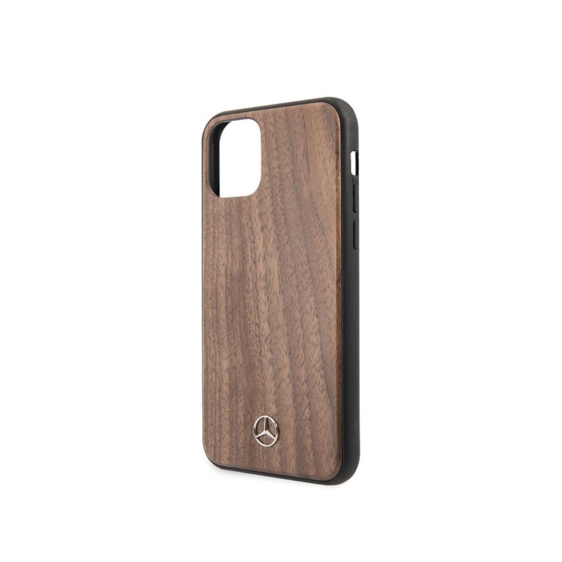 Mercedes MEHCN65VWOLB iPhone 11 Pro Max hard case brązowy/brown Wood Line Walnut|mobilo.lv
