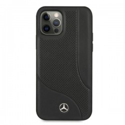 Mercedes MEHCP12LCDOBK iPhone 12 Pro Max 6,7" czarny/black hardcase Leather Perforated Area|mobilo.lv