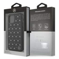 Mercedes MEHCP12MESPBK iPhone 12/12 Pro 6,1" czarny/black hardcase Silver Stars Pattern|mobilo.lv