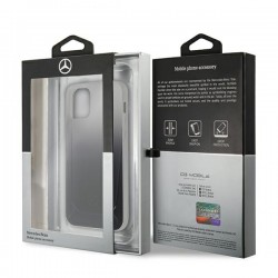Mercedes MEHCP12SARGBK iPhone 12 mini 5,4" czarny/black hardcase Transparent Line|mobilo.lv