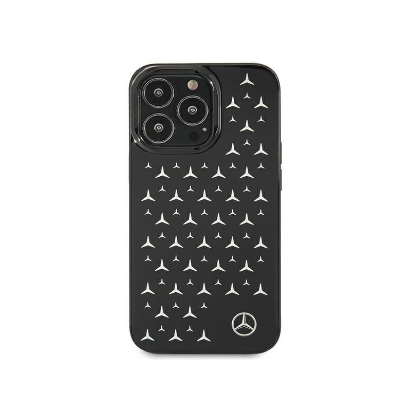 Mercedes MEHCP13LESPBK iPhone 13 Pro / 13 6,1" czarny/black hardcase Silver Stars Pattern|mobilo.lv