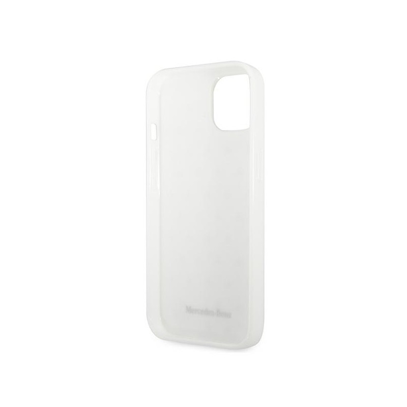 Mercedes MEHCP13MESPWH iPhone 13 6,1" biały/white hardcase Silver Stars Pattern | mobilo.lv