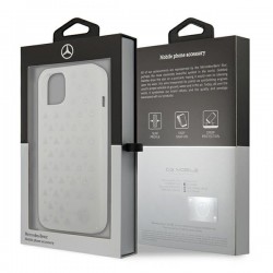 Mercedes MEHCP13MESPWH iPhone 13 6,1" biały/white hardcase Silver Stars Pattern | mobilo.lv