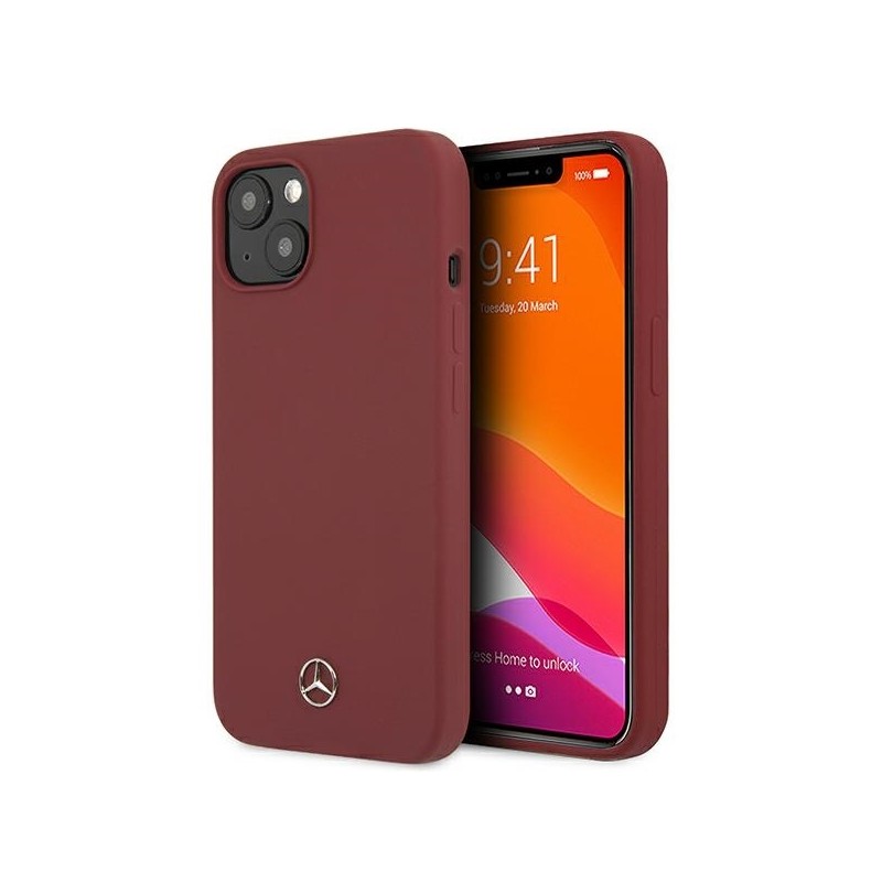 Mercedes MEHCP13MSILRE iPhone 13 6,1" czerwony/red hardcase Silicone Line | mobilo.lv
