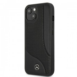 Mercedes MEHCP13SCDOBK iPhone 13 mini 5,4" czarny/black hardcase Leather Perforated Area|mobilo.lv
