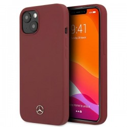 Mercedes MEHCP13SSILRE iPhone 13 mini 5,4" czerwony/red hardcase Silicone Line|mobilo.lv