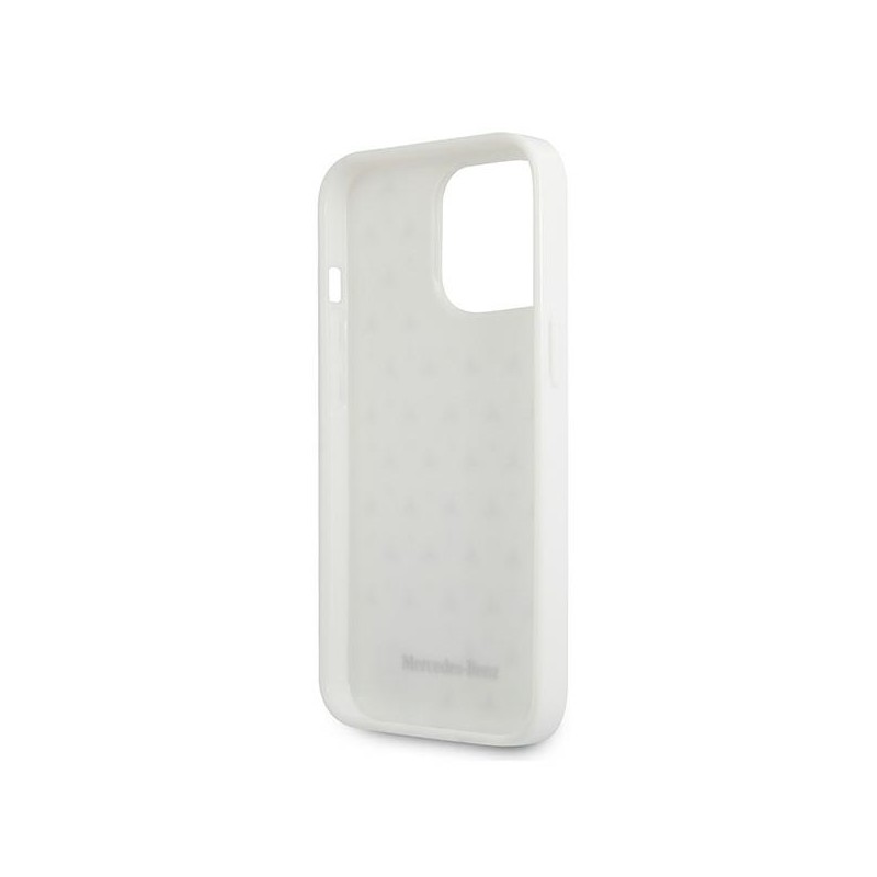 Mercedes MEHCP13XESPWH iPhone 13 Pro Max 6,7" biały/white hardcase Silver Stars Pattern|mobilo.lv