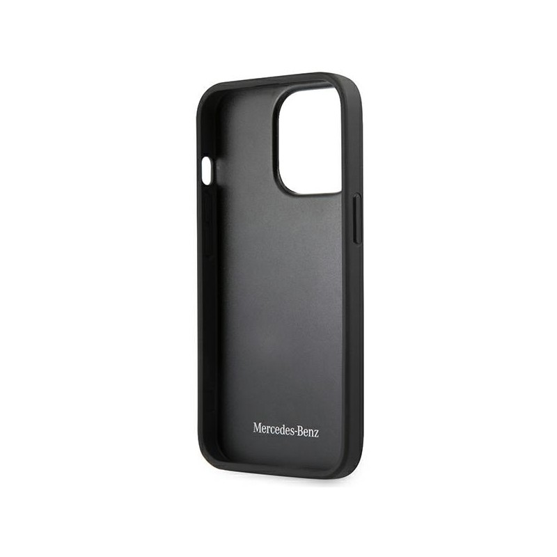 Mercedes MEHCP15LARMBK iPhone 15 Pro 6.1" black/black hardcase Leather Urban | mobilo.lv