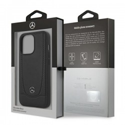 Mercedes MEHCP15LARMBK iPhone 15 Pro 6.1" black/black hardcase Leather Urban|mobilo.lv