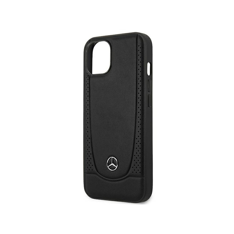 Mercedes MEHCP15MARMBK iPhone 15 Plus 6.7" black/black hardcase Leather Urban | mobilo.lv