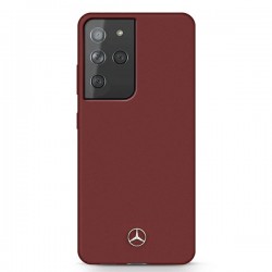 Mercedes MEHCS21LSILRE S21 Ultra G998 czerwony/red hardcase Silicone Line|mobilo.lv