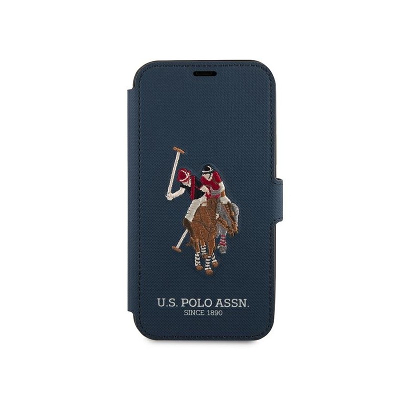 US Polo USFLBKP12LPUGFLNV iPhone 12 Pro Max 6,7" granatowy/navy book Polo Embroidery Collection | mobilo.lv
