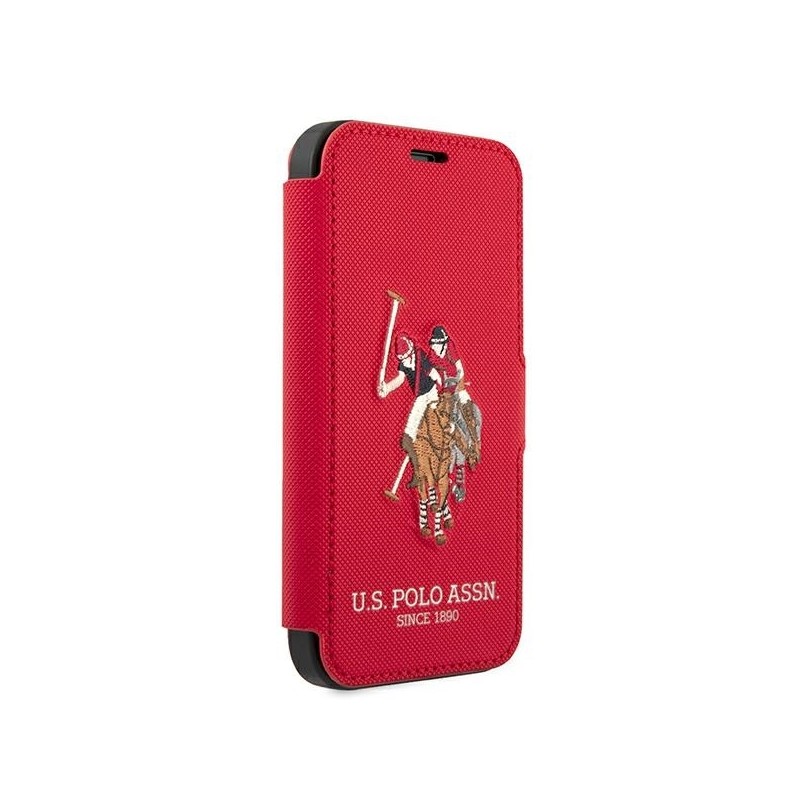 US Polo USFLBKP12LPUGFLRE iPhone 12 Pro Max 6,7" czerwony/red book Polo Embroidery Collection|mobilo.lv