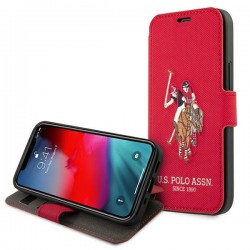 US Polo USFLBKP12LPUGFLRE iPhone 12 Pro Max 6,7" czerwony/red book Polo Embroidery Collection|mobilo.lv