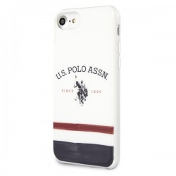 US Polo USHCI8PCSTRB iPhone 7/8/SE 2020 / SE 2022 biały/white Tricolor Pattern Collection|mobilo.lv
