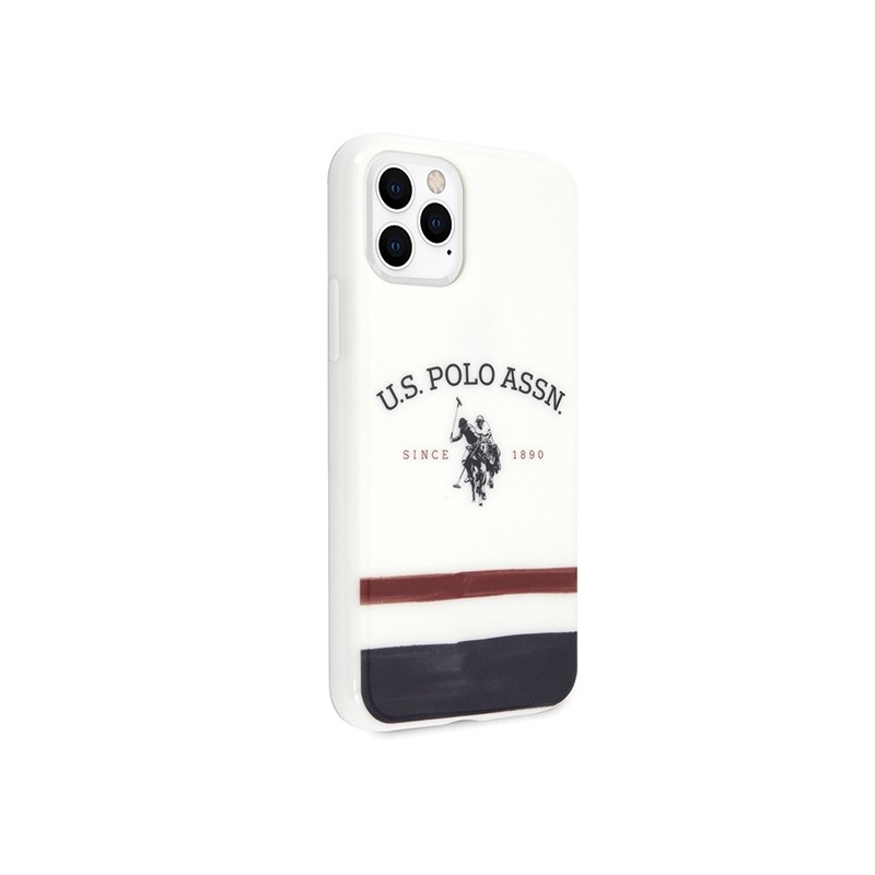 US Polo USHCN58PCSTRB iPhone 11 Pro biały/white Tricolor Pattern Collection | mobilo.lv