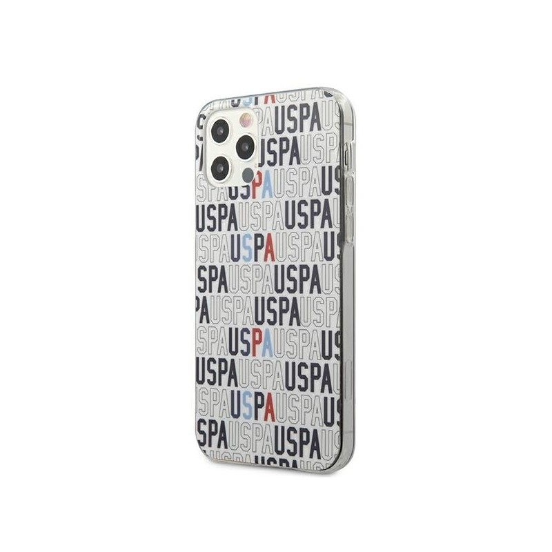 US Polo USHCP12LPCUSPA6 iPhone 12 Pro Max 6,7" biały/white Logo Mania Collection|mobilo.lv