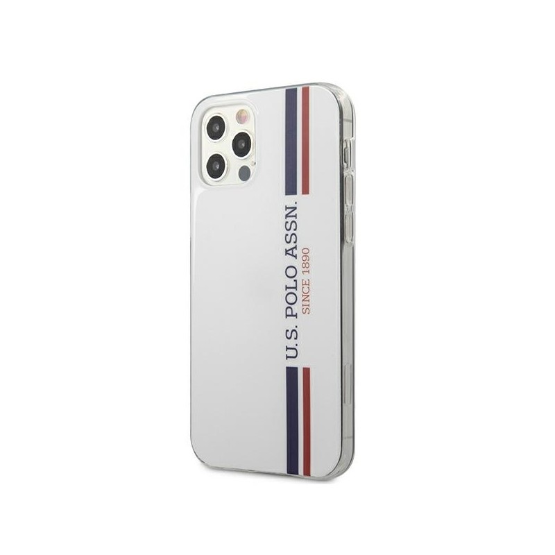US Polo USHCP12LPCUSSWH iPhone 12 Pro Max 6,7" biały/white Tricolor Collection | mobilo.lv