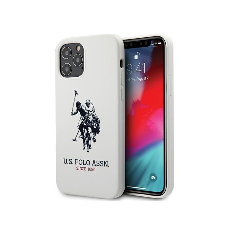 US Polo USHCP12LSLHRWH iPhone 12 Pro Max 6.7" white/white Silicone Collection | mobilo.lv