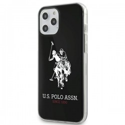 US Polo USHCP12LTPUHRBK iPhone 12 Pro Max 6,7" czarny/black Shiny Big Logo | mobilo.lv