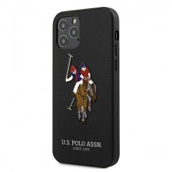 US Polo USHCP12MPUGFLBK iPhone 12/12 Pro 6.1" black/black Polo Embroidery Collection|mobilo.lv