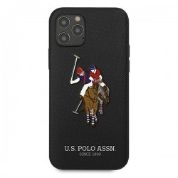 US Polo USHCP12MPUGFLBK iPhone 12/12 Pro 6.1" black/black Polo Embroidery Collection | mobilo.lv