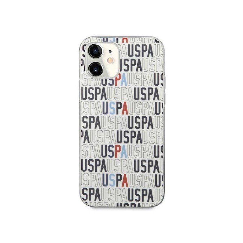 US Polo USHCP12SPCUSPA6 iPhone 12 mini 5,4" biały/white Logo Mania Collection | mobilo.lv