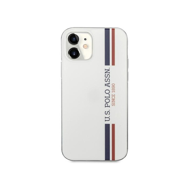 US Polo USHCP12SPCUSSWH iPhone 12 mini 5,4" biały/white Tricolor Collection | mobilo.lv