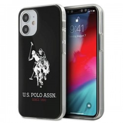 US Polo USHCP12STPUHRBK iPhone 12 mini 5,4" czarny/black Shiny Big Logo|mobilo.lv