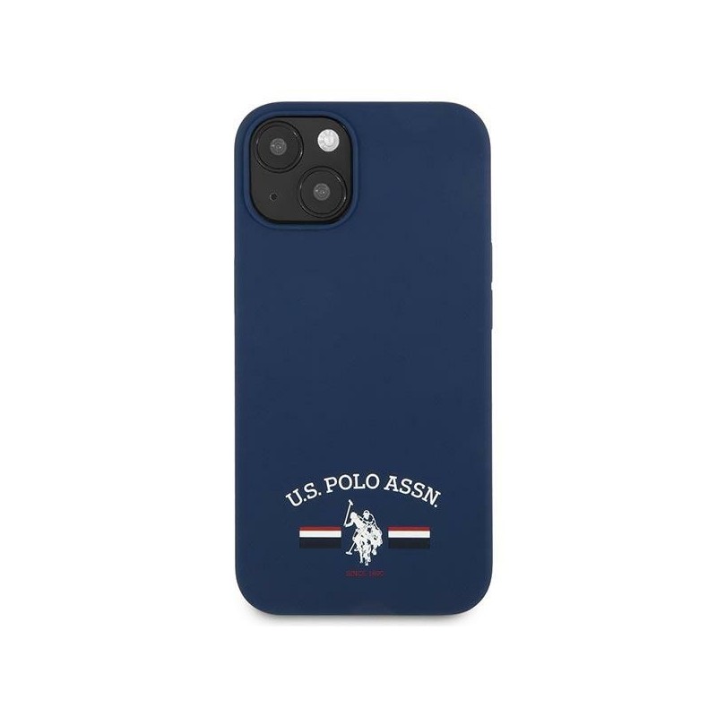 US Polo USHCP13SSFGV iPhone 13 mini 5,4" granatowy/navy Silicone Collection|mobilo.lv