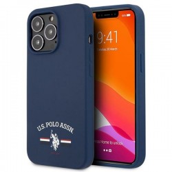 US Polo USHCP13XSFGV iPhone 13 Pro Max 6,7" granatowy/navy Silicone Collection | mobilo.lv