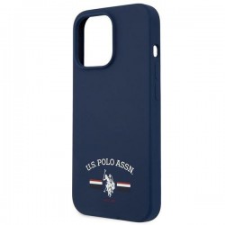 US Polo USHCP13XSFGV iPhone 13 Pro Max 6,7" granatowy/navy Silicone Collection | mobilo.lv