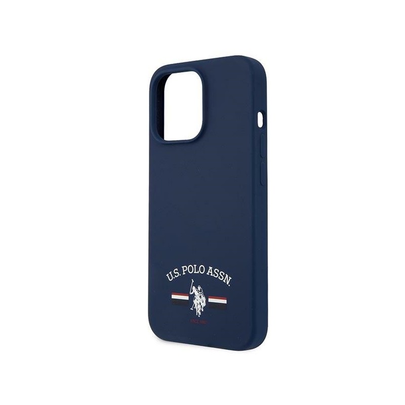 US Polo USHCP13XSFGV iPhone 13 Pro Max 6,7" granatowy/navy Silicone Collection|mobilo.lv