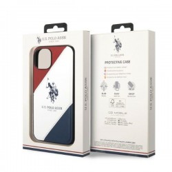 US Polo USHCP14MPSO3 iPhone 14 Plus 6.7" white/white Tricolor Embossed|mobilo.lv