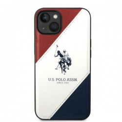 US Polo USHCP14SPSO3 iPhone 14 6.1" white/white Tricolor Embossed|mobilo.lv