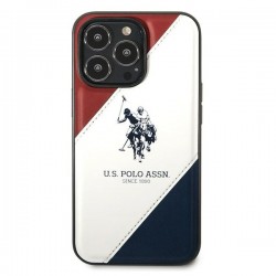 US Polo USHCP14XPSO3 iPhone 14 Pro Max 6.7" white/white Tricolor Embossed|mobilo.lv