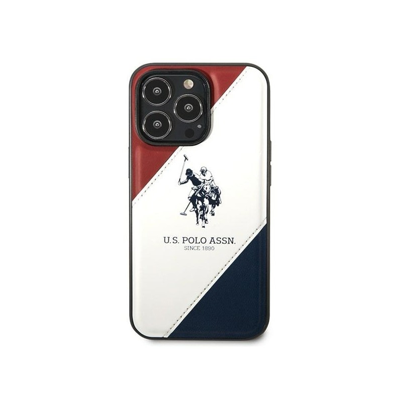 US Polo USHCP14XPSO3 iPhone 14 Pro Max 6.7" white/white Tricolor Embossed|mobilo.lv