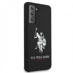 US Polo USHCS21MSLHRBK S21+ G996 czarny/black Silicone Logo | mobilo.lv