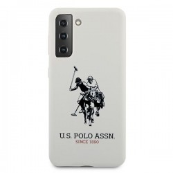 US Polo USHCS21MSLHRWH S21+ G996 biały/white Silicone Logo|mobilo.lv