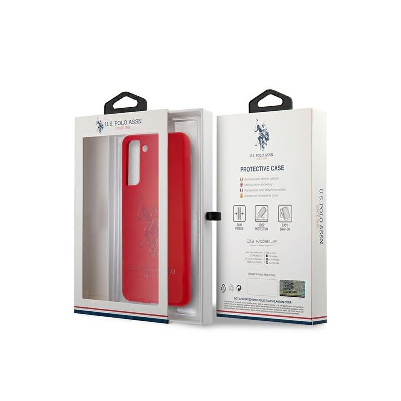 US Polo USHCS21SSLHRTRE S21 G991 czerwony/red Silicone On Tone | mobilo.lv
