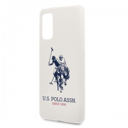 US Polo USHCS62SLHRWH S20 G980 biały/white Silicone Collection | mobilo.lv