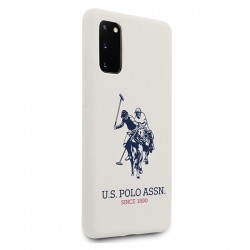 US Polo USHCS62SLHRWH S20 G980 biały/white Silicone Collection|mobilo.lv