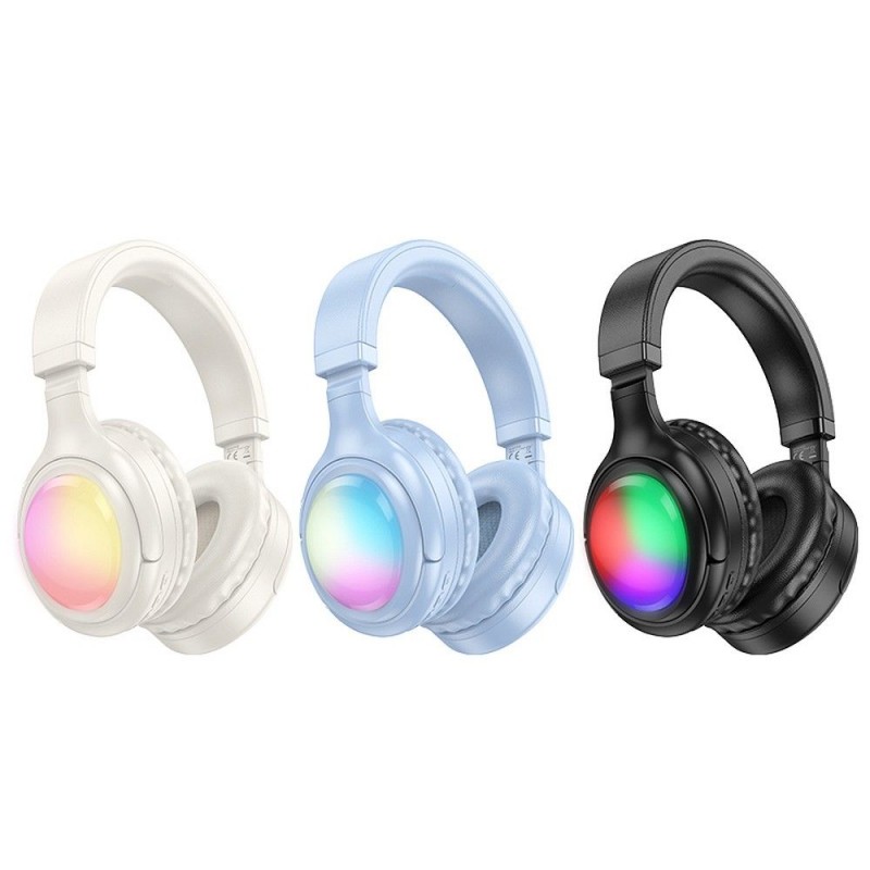 Universal wireless headphones bluetooth W48 Balts|mobilo.lv