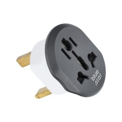 Universal travel adapter GO TO UK (Type G) Balts | mobilo.lv