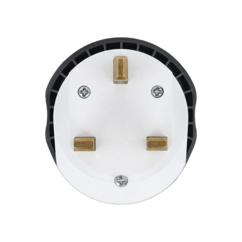 Universal travel adapter GO TO UK (Type G) Balts | mobilo.lv