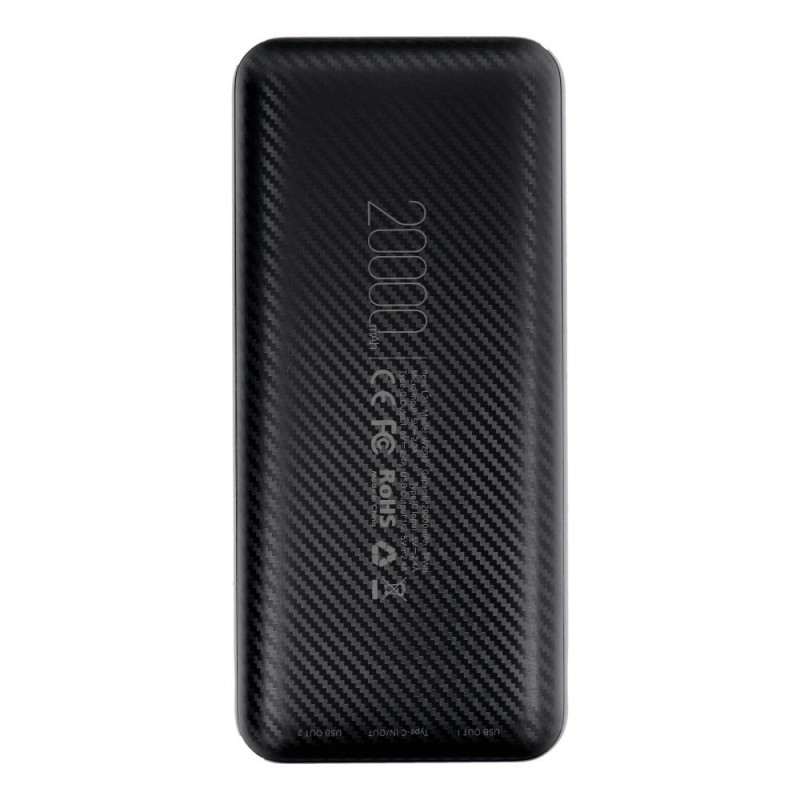 Universal Powerbank 20000mah Melns