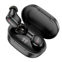 Universal wireless bluetooth earphones TWS EW11 Melns|mobilo.lv