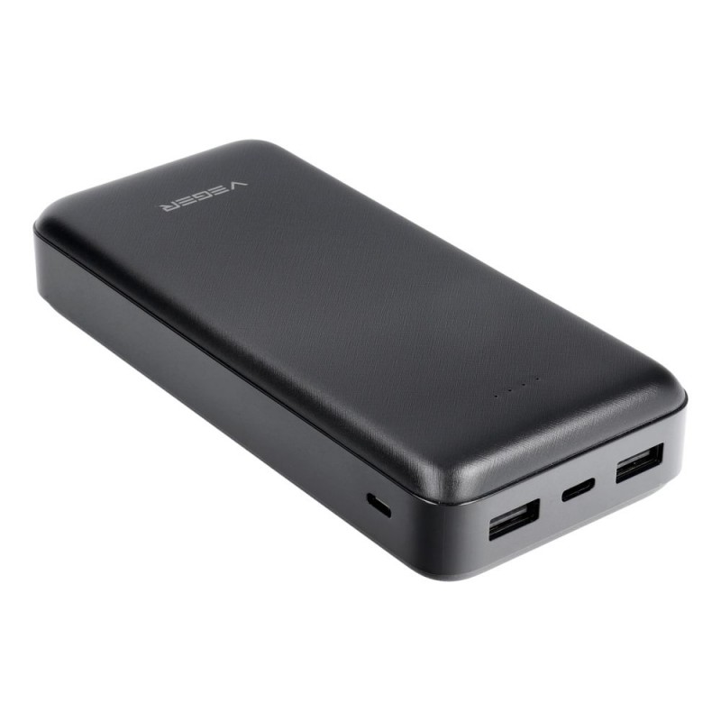 Universal Power Bank 20000mah Melns|mobilo.lv